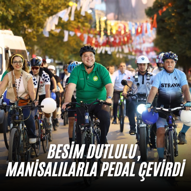 Besim Dutlulu, Avrupa Hareketlilik Haftası’nda Manisalılarla pedal çevirdi