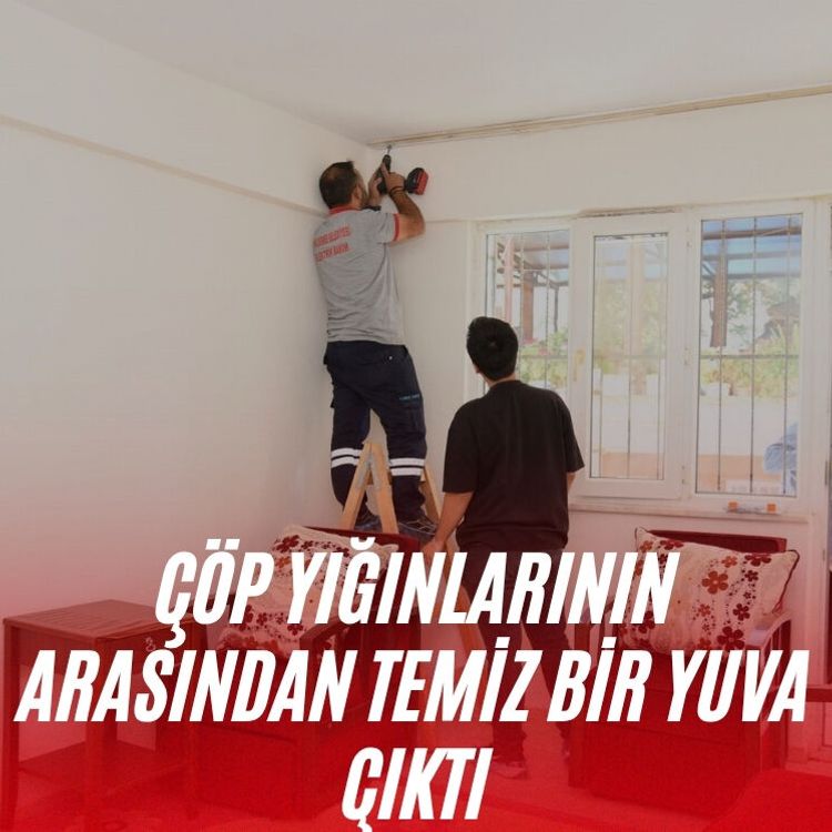 Çöp yığınlarının arasından temiz bir yuva çıktı