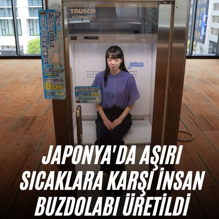Japonya'da aşırı sıcaklara karşı insan buzdolabı üretildi