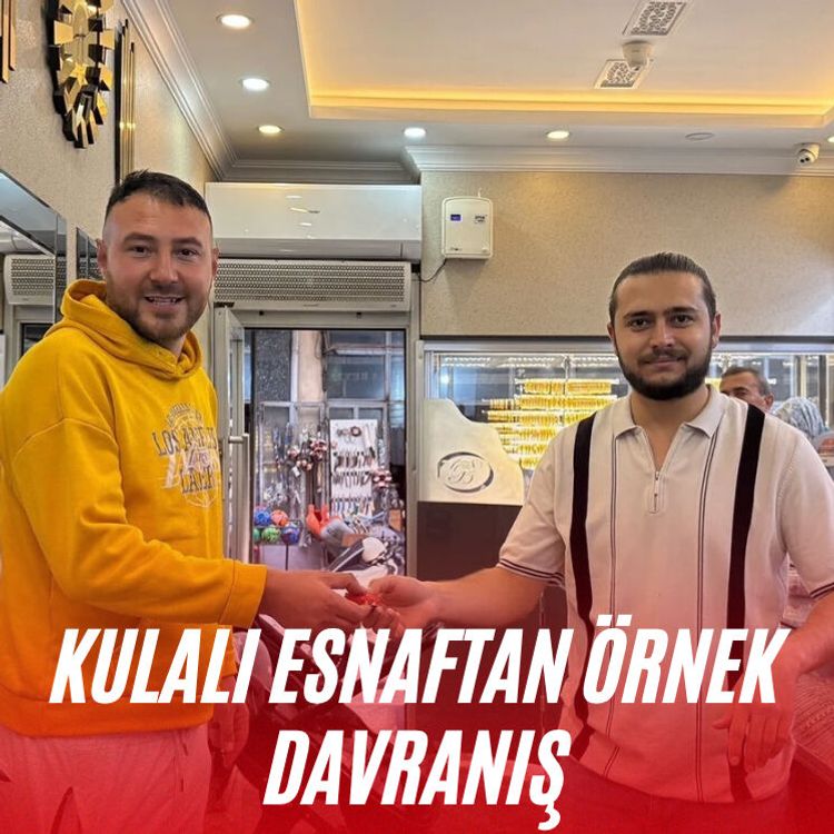 Kulalı esnaftan örnek davranış