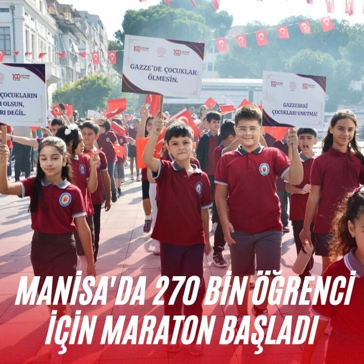 Manisa'da 270 bin öğrenci için maraton başladı