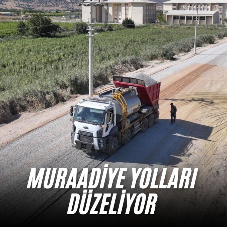 Muradiye yolları düzeliyor