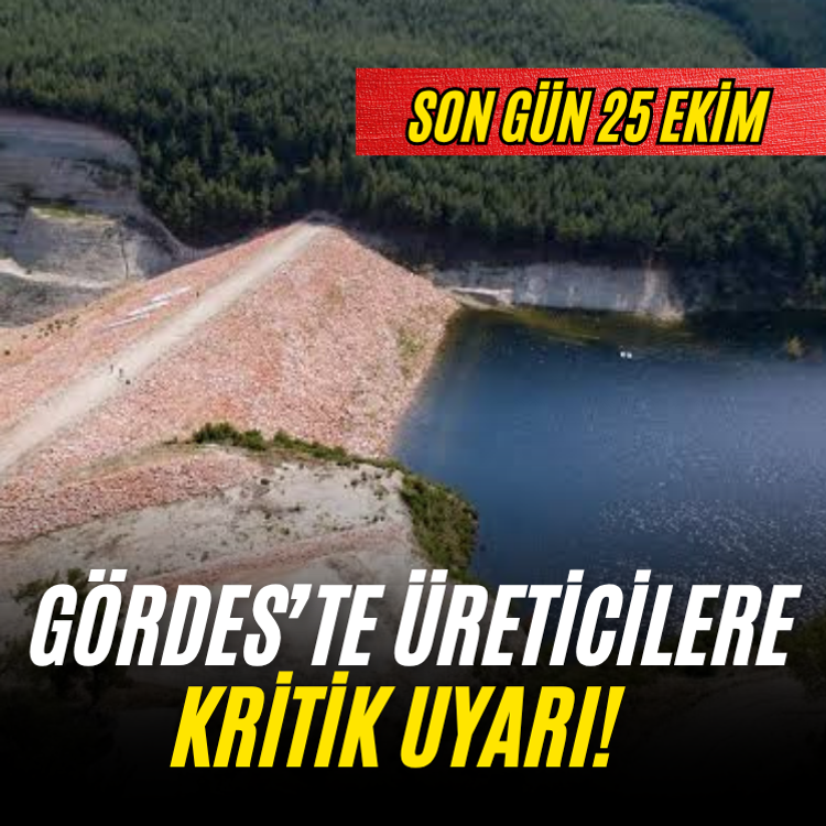 Gördes’te üreticilere kritik uyarı! 25 Ekim’e kadar süreniz var