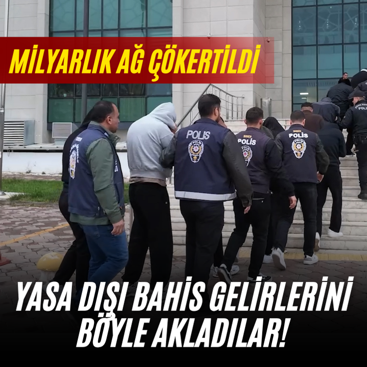 Yasa dışı bahis gelirlerini böyle akladılar! Milyarlık ağ çökertildi
