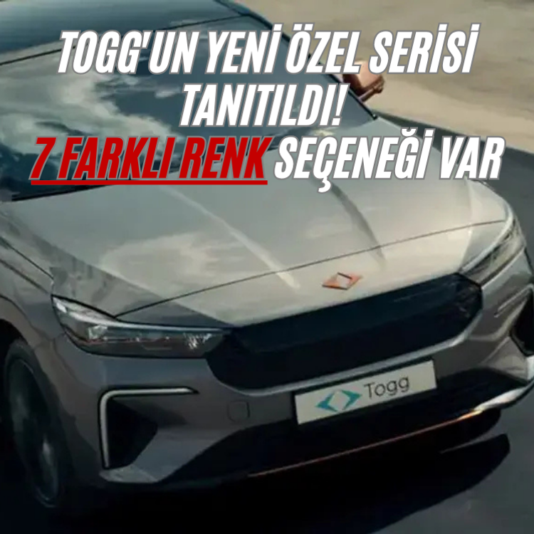 Togg'un yeni özel serisi tanıtıldı! 7 farklı renk seçeneği var