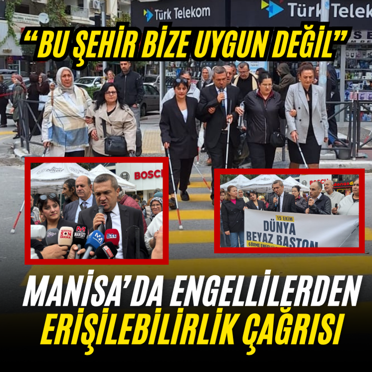 Manisa’da engellilerden erişilebilirlik çağrısı: “Bu şehir bize uygun değil”