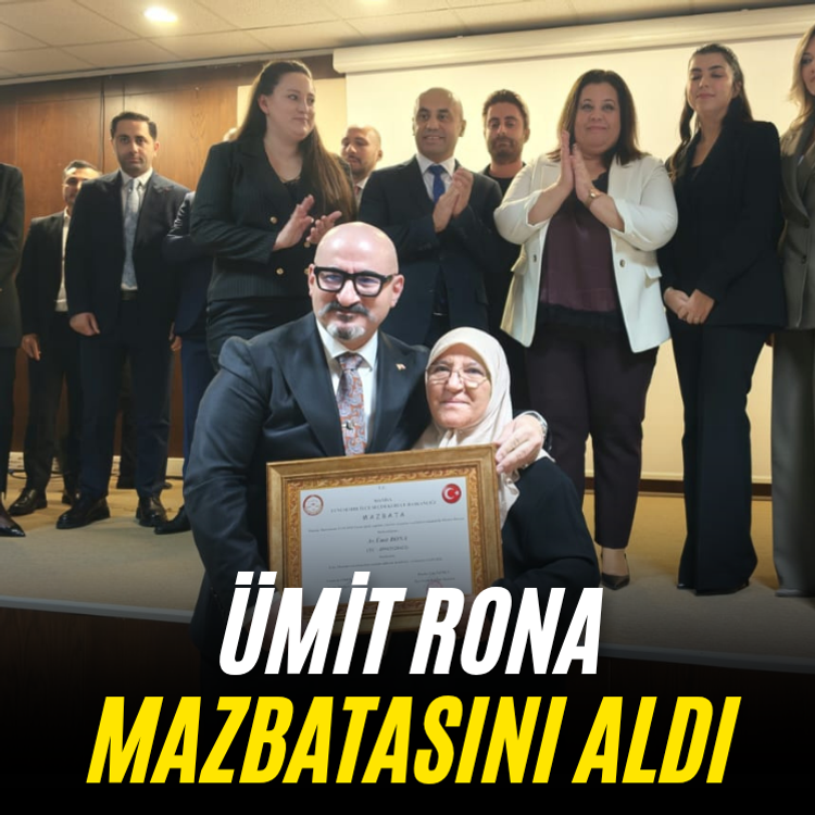 Ümit Rona mazbatasını aldı