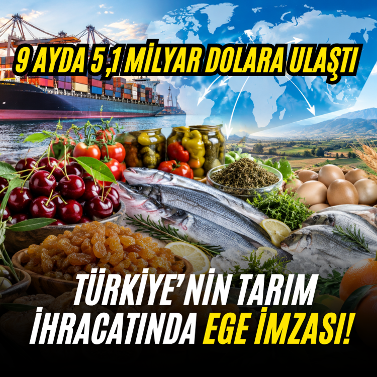 Türkiye’nin tarım ihracatında Ege imzası! 9 ayda 5,1 milyar dolara ulaştı