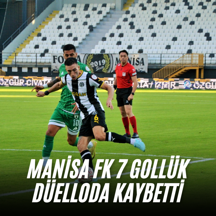 Manisa FK 7 gollük düelloda kaybetti