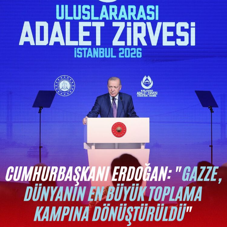 Cumhurbaşkanı Erdoğan: "Gazze, dünyanın en büyük toplama kampına dönüştürüldü"