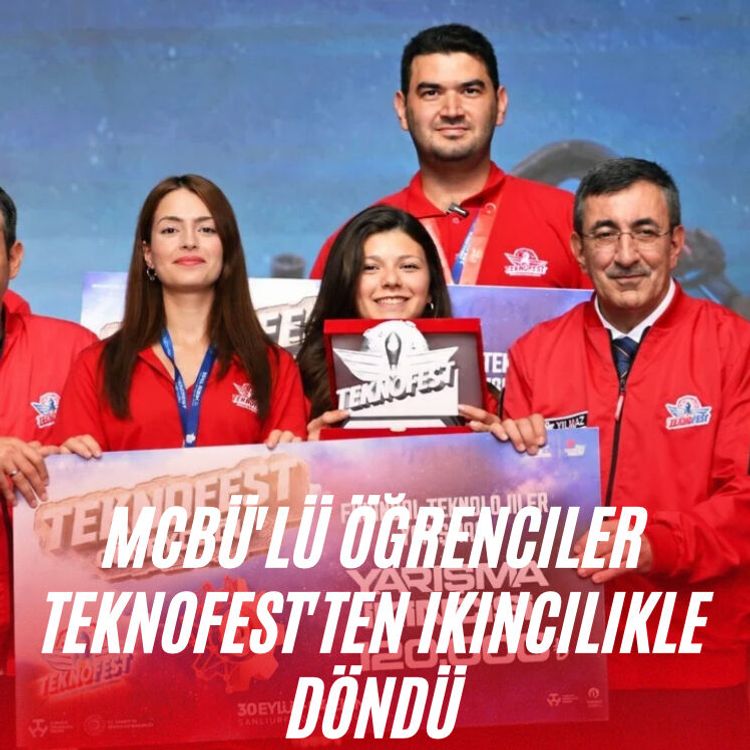 MCBÜ'lü öğrenciler TEKNOFEST'ten ikincilikle döndü