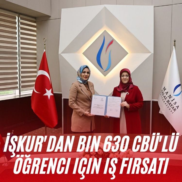 İŞKUR'dan bin 630 CBÜ'lü öğrenci için iş fırsatı