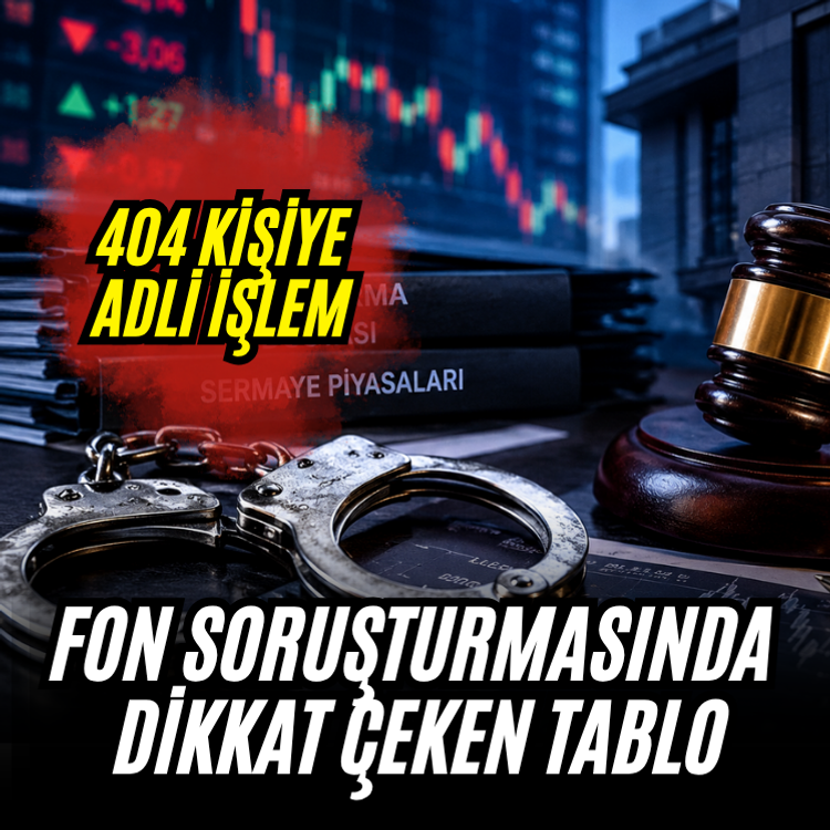 Fon soruşturmasında dikkat çeken tablo: 404 kişiye adli işlem