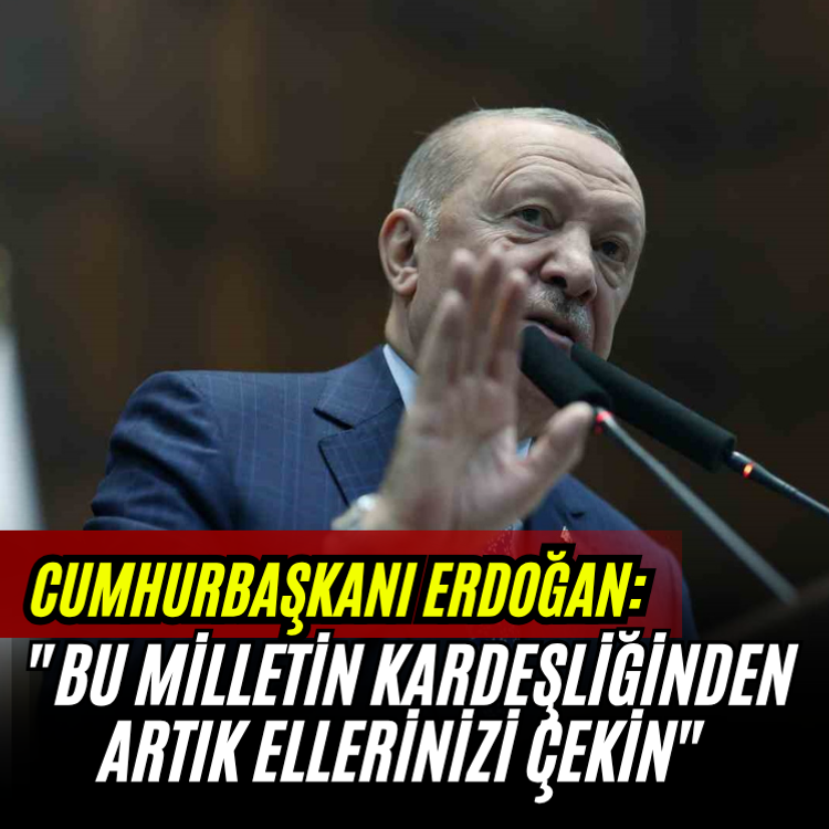 Cumhurbaşkanı Erdoğan: "Bu milletin kardeşliğinden artık ellerinizi çekin"