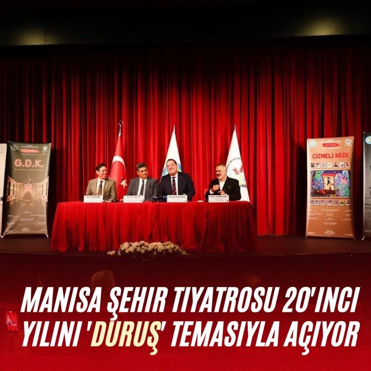 Manisa Şehir Tiyatrosu 20'inci yılını 'Duruş' temasıyla açıyor