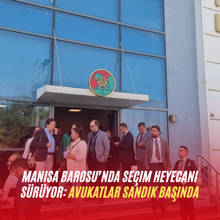 Manisa Barosu’nda seçim heyecanı sürüyor: Avukatlar sandık başında