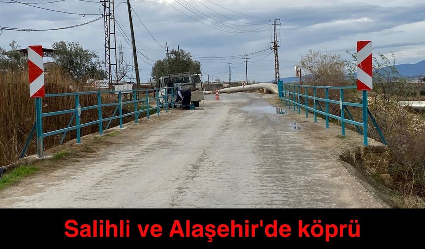 Salihli ve Alaşehir'de köprü korkulukları yenilendi