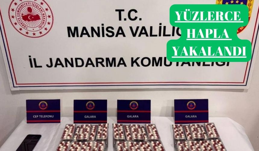 Yüzlerce sentetik ecza hapıyla yakalandı