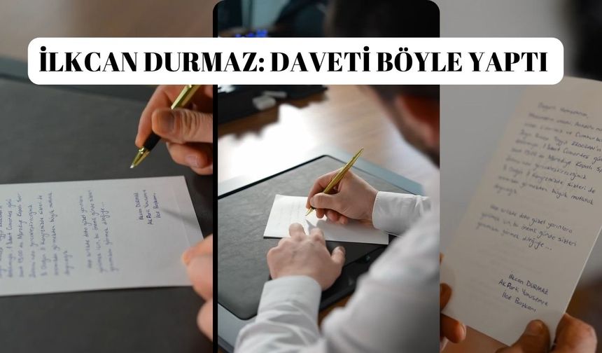 O davetini böyle yaptı!