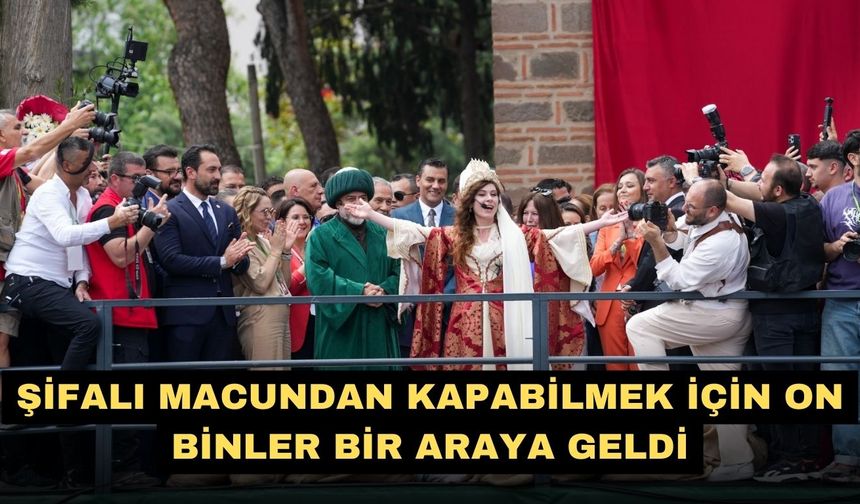 Şifalı macundan kapabilmek için on binler bir araya geldi