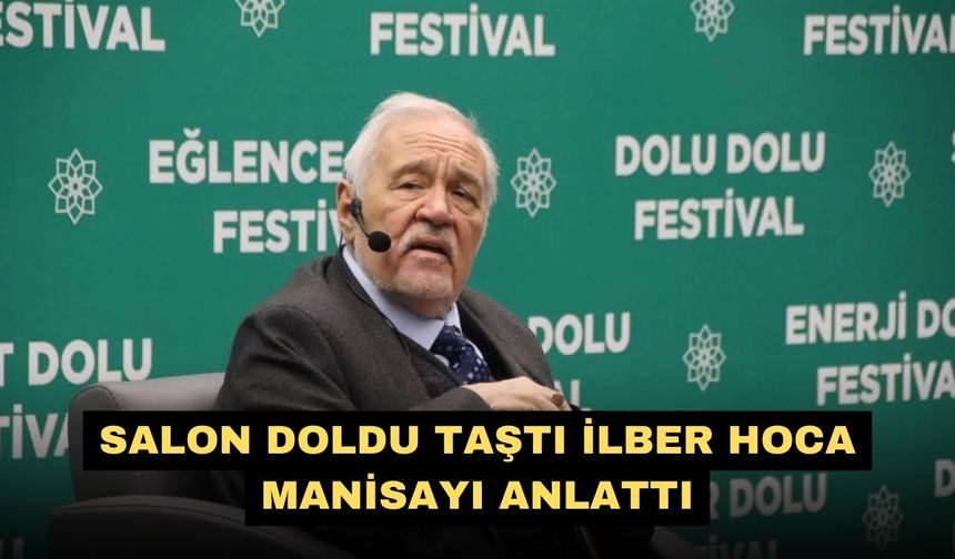 Salon doldu taştı İlber hoca Manisayı anlattı