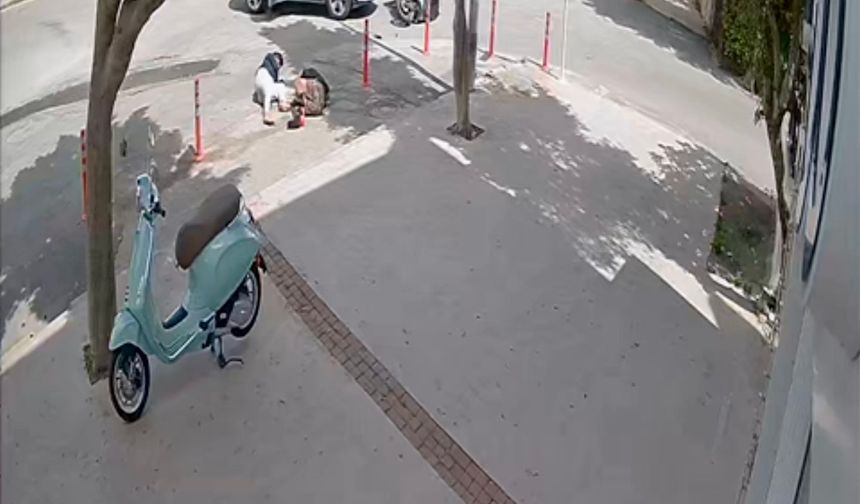 Motosiklet cipe çarptı: 2 yaralı