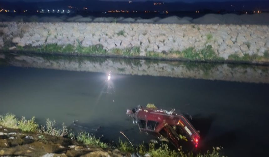 Otomobil dereye uçtu, 1 kişi yaralandı