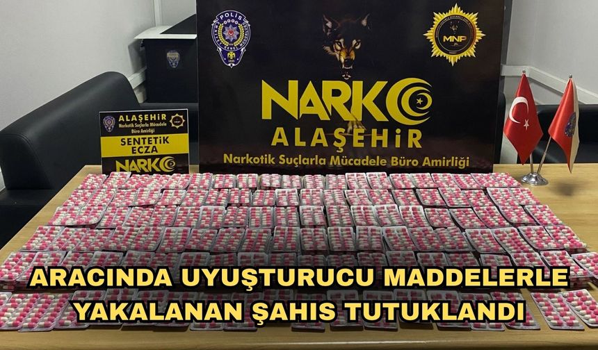 Aracında uyuşturucu maddelerle yakalanan şahıs tutuklandı