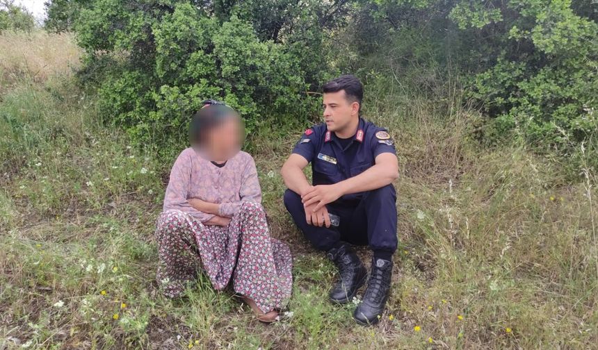 Kayıp kadın jandarma ekiplerince ormanlık alanda bulundu