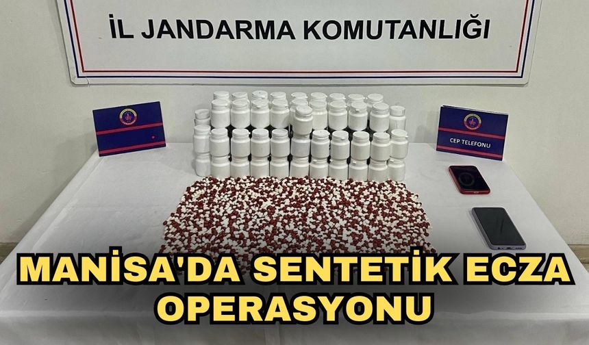 Manisa'da sentetik ecza operasyonu