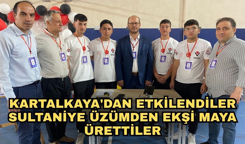 Kartalkaya'dan etkilendiler Sultaniye üzümden ekşi maya ürettiler
