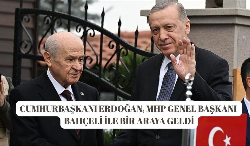 Cumhurbaşkanı Erdoğan, MHP Genel Başkanı Bahçeli ile bir araya geldi