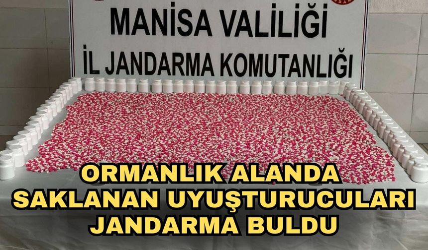 Ormanlık alanda saklanan uyuşturucuları jandarma buldu