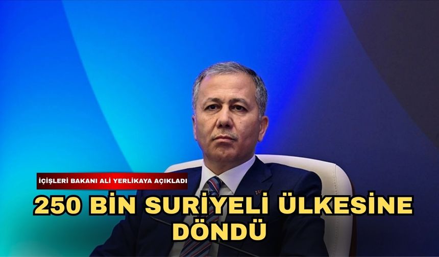 250 bin Suriyeli ülkesine döndü