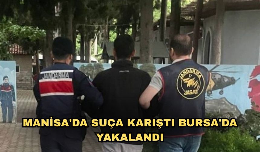 Manisa'da suça karıştı Bursa'da yakalandı