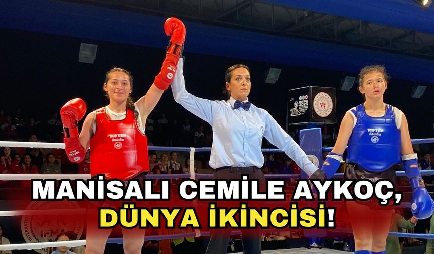 Manisalı Cemile Aykoç, dünya ikincisi!