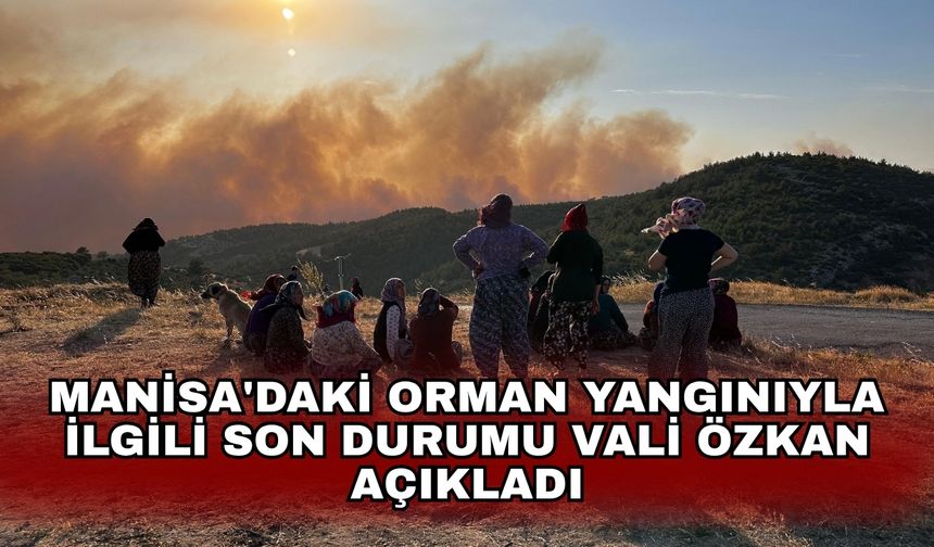 Manisa'daki orman yangınıyla ilgili son durumu Vali Özkan açıkladı
