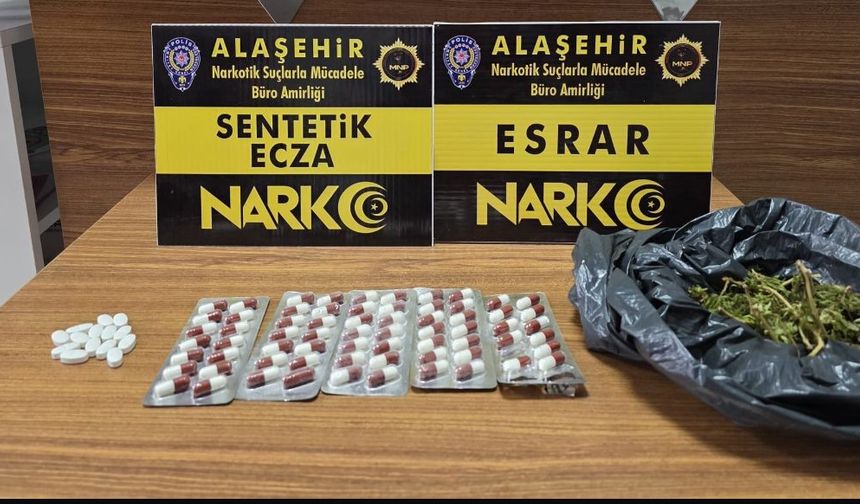 Alaşehir’de sentetik ecza operasyonu: 1 kişi tutuklandı