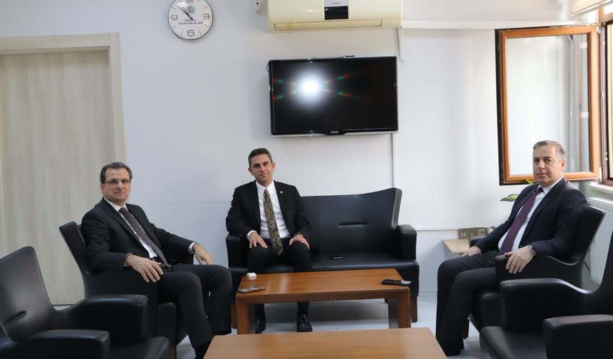 Kaymakamlardan Kaymakam Yıdız'a 'hayırlı olsun' ziyareti