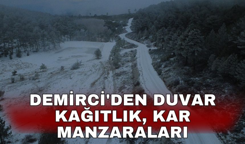 Demirci'den duvar kağıtlık, kar manzaraları