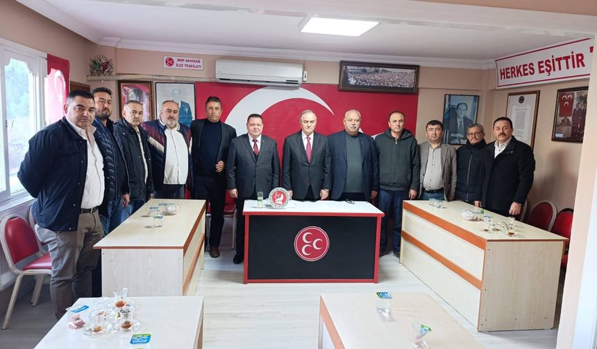 MHP'li Akçay'dan MHP Akhisar teşkilatına ziyaret