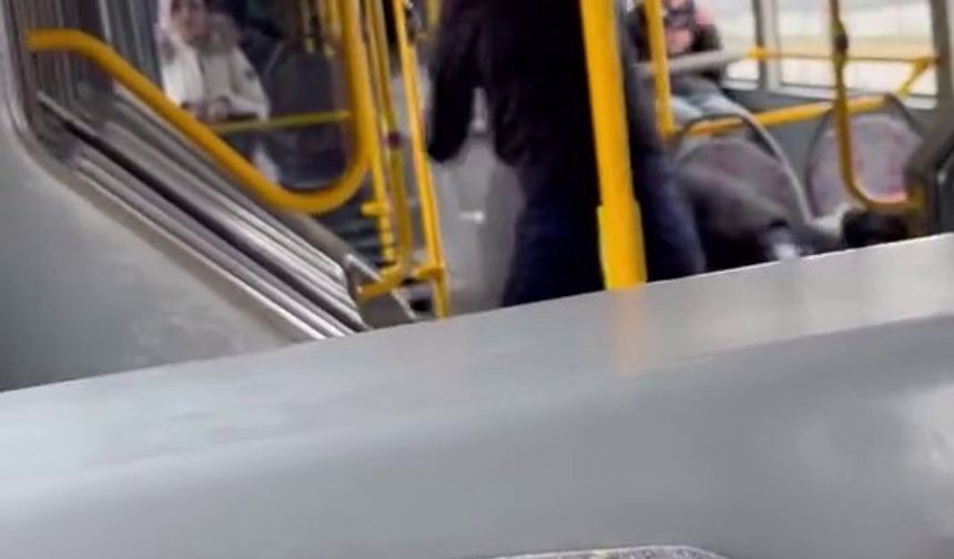 Otobüsün içinde tekme tokat böyle darp etti..."Komutanıma bıçak çekmişti"