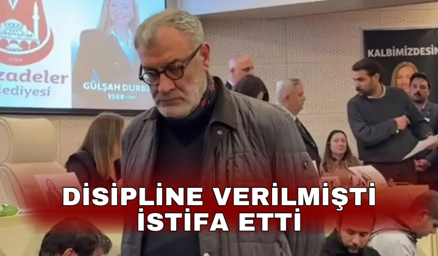 Disipline verilmişti istifa etti!