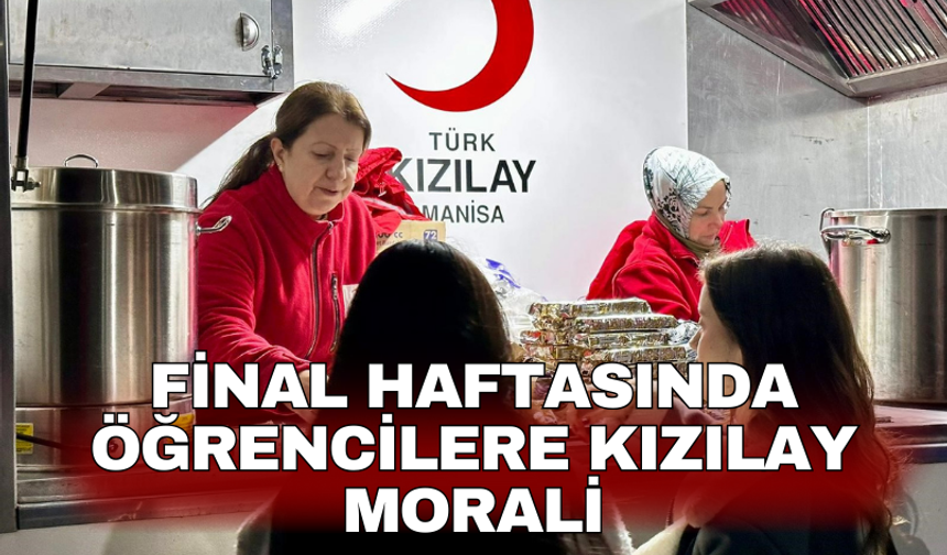 Final Haftasında öğrencilere Kızılay morali