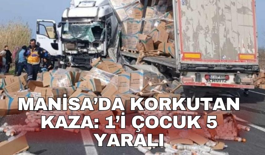 Manisa’da korkutan kaza: 1’i çocuk 5 yaralı