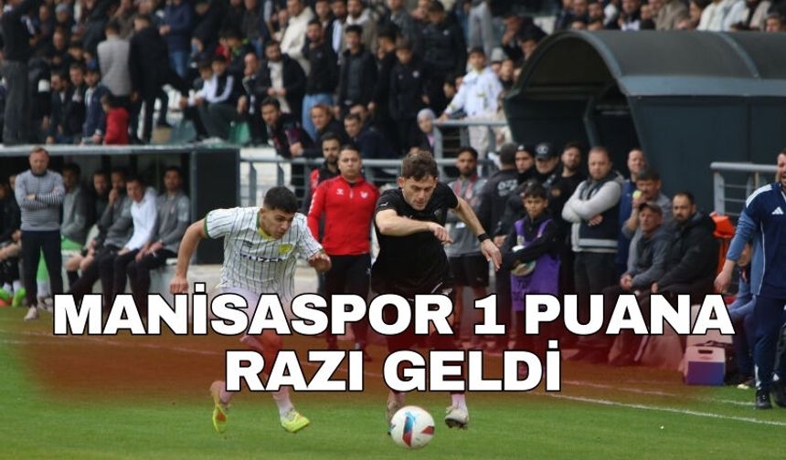 Manisaspor 1 puana razı geldi