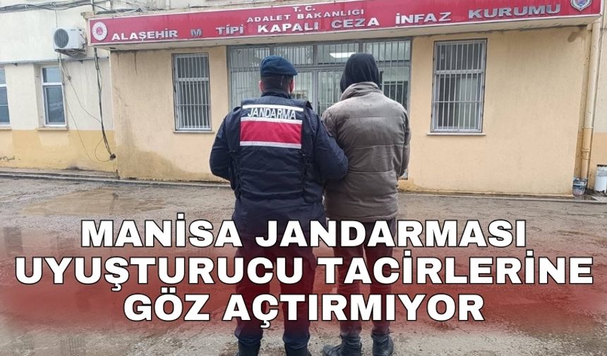 Manisa jandarması uyuşturucu tacirlerine göz açtırmıyor