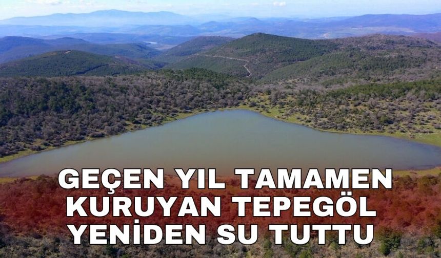 Geçen yıl tamamen kuruyan Tepegöl yeniden su tuttu