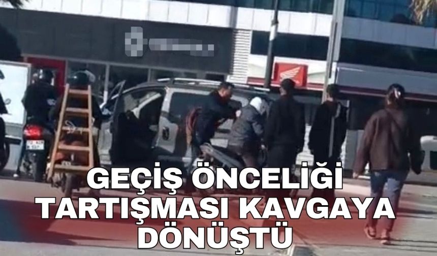 Geçiş önceliği tartışması kavgaya dönüştü