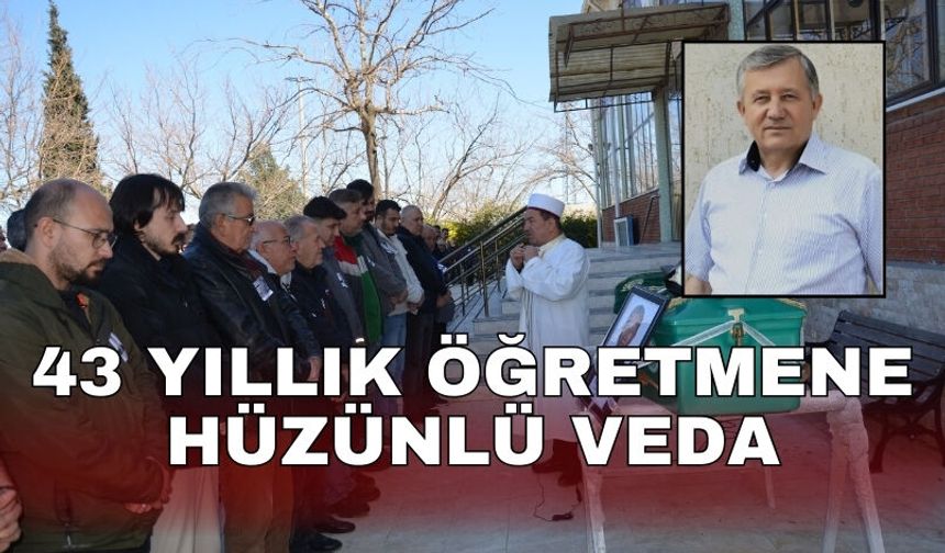 43 yıllık öğretmene hüzünlü veda